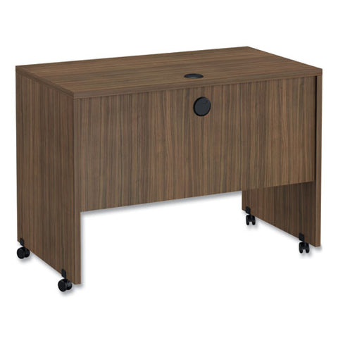 Alera Valencia Series Mobile Workstation Desk, 41.38" X 23.63" X 30", Modern Walnut