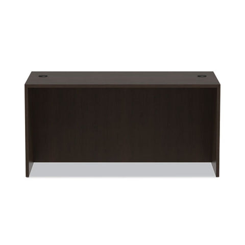 Alera Valencia Series Straight Front Desk Shell, 59.13" X 29.5" X 29.63", Espresso