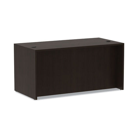 Alera Valencia Series Straight Front Desk Shell, 59.13" X 29.5" X 29.63", Espresso