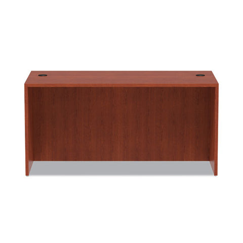 Alera Valencia Series Straight Front Desk Shell, 59.13" X 29.5" X 29.63", Medium Cherry