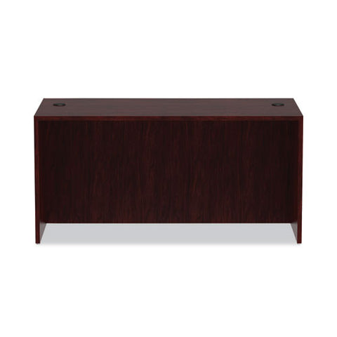 Alera Valencia Series Straight Front Desk Shell, 59.13" X 29.5" X 29.63", Mahogany