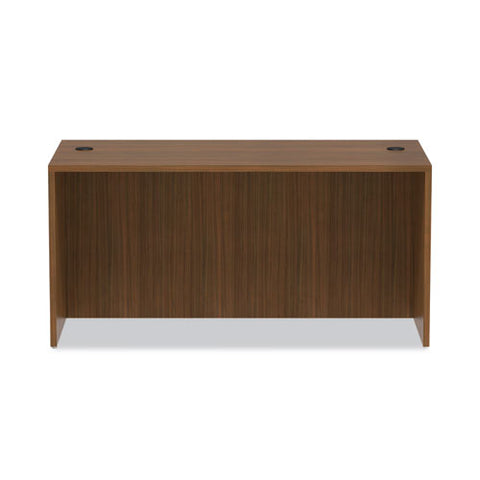 Alera Valencia Series Straight Front Desk Shell, 59.13" X 29.5" X 29.63", Modern Walnut