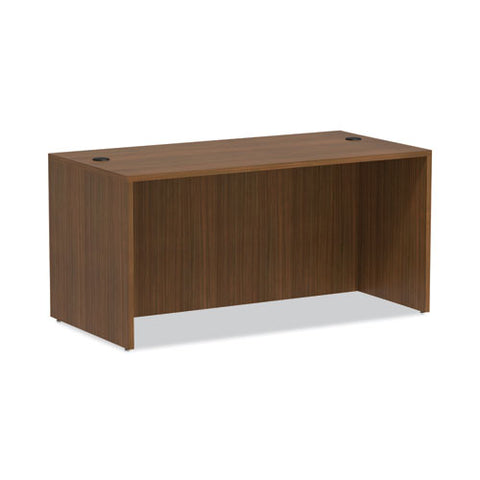 Alera Valencia Series Straight Front Desk Shell, 59.13" X 29.5" X 29.63", Modern Walnut