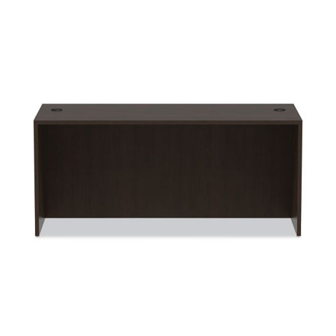 Alera Valencia Series Straight Front Desk Shell, 65" X 29.5" X 29.63", Espresso