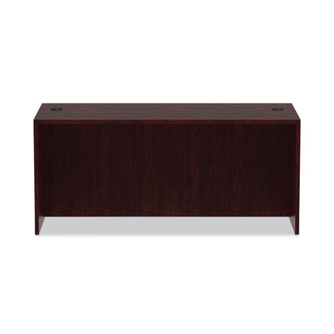 Alera Valencia Series Straight Front Desk Shell, 65" X 29.5" X 29.63", Mahogany