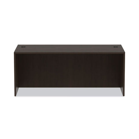 Alera Valencia Series Straight Front Desk Shell, 71" X 35.5" X 29.63", Espresso