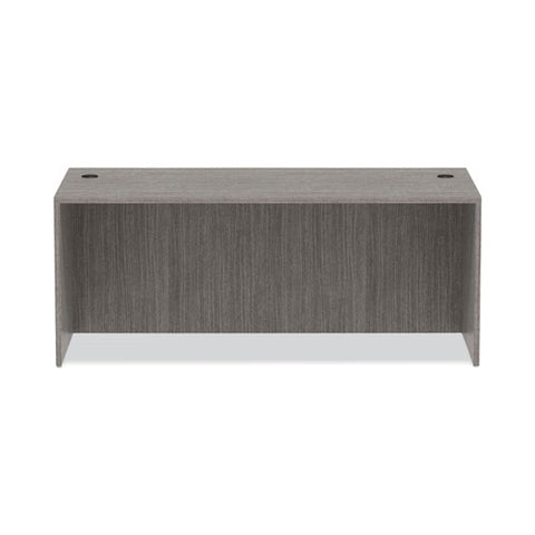 Alera Valencia Series Straight Front Desk Shell, 71" X 35.5" X 29.63", Gray