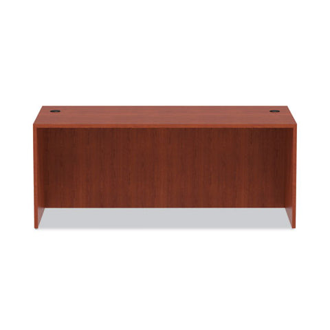 Alera Valencia Series Straight Front Desk Shell, 71" X 35.5" X 29.63", Medium Cherry