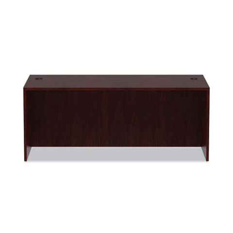 Alera Valencia Series Straight Front Desk Shell, 71" X 35.5" X 29.63", Mahogany