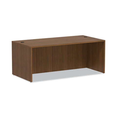 Alera Valencia Series Straight Front Desk Shell, 71" X 35.5" X 29.63", Modern Walnut