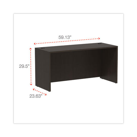 Alera Valencia Series Credenza Shell, 59.13w X 23.63d X 29.5h, Espresso