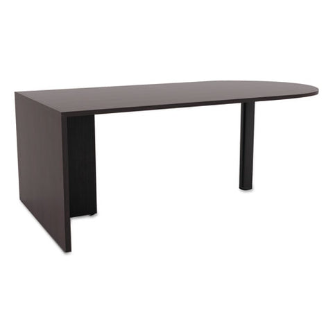 Alera Valencia Series D-top Desk, 71" X 35.5" X 29.63", Espresso