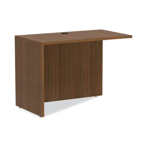 Alera Valencia Series Reversible Return/bridge Shell, 42w X 23.63d X 29.5h, Modern Walnut