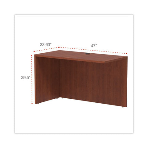 Alera Valencia Series Reversible Return/bridge Shell, 47.25w X 23.63d X 29.5h, Cherry