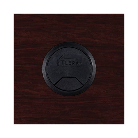 Alera Valencia Series Reversible Return/bridge Shell, 47.25w X 23.63d X 29.5h, Mahogany