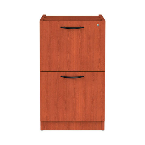 Alera Valencia Series Full Pedestal File, Left/right, 2 Legal/letter-size File Drawers, Medium Cherry, 15.63" X 20.5" X 28.5"