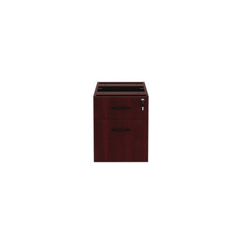 Alera Valencia Series Hanging Pedestal File, Left/right, 2-drawers: Box/file, Legal/letter, Mahogany, 15.63" X 20.5" X 19.25"