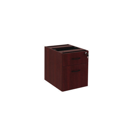 Alera Valencia Series Hanging Pedestal File, Left/right, 2-drawers: Box/file, Legal/letter, Mahogany, 15.63" X 20.5" X 19.25"