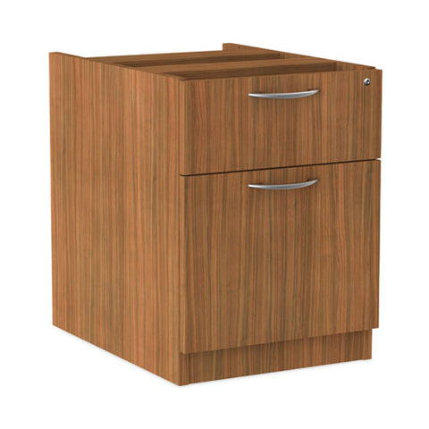 Alera Valencia Series Hanging Pedestal File, Left/right, 2-drawer: Box/file, Legal/letter, Modern Walnut,15.63 X 20.5 X 19.25