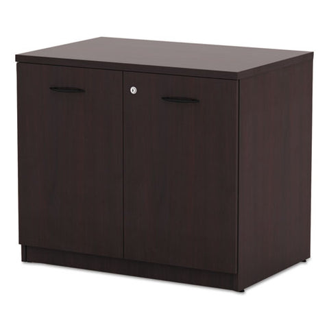 Alera Valencia Series Storage Cabinet, 34.13w X 22.78d X 29.5h, Mahogany