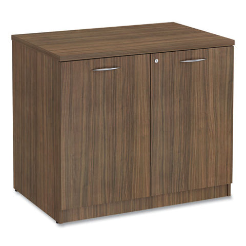 Alera Valencia Series Storage Cabinet, 34.3w X 22.78d X 29.5h, Modern Walnut