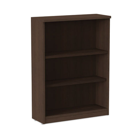 Alera Valencia Series Bookcase, Three-shelf, 31.75w X 14d X 39.38h, Espresso