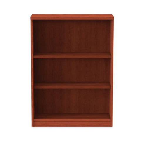 Alera Valencia Series Bookcase, Three-shelf, 31.75w X 14d X 39.38h, Med Cherry