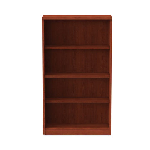 Alera Valencia Series Bookcase, Four-shelf, 31.75w X 14d X 54.88h, Medium Cherry