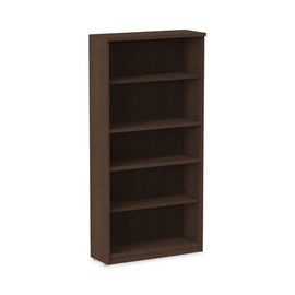Alera Valencia Series Bookcase, Five-shelf, 31.75w X 14d X 64.75h, Espresso