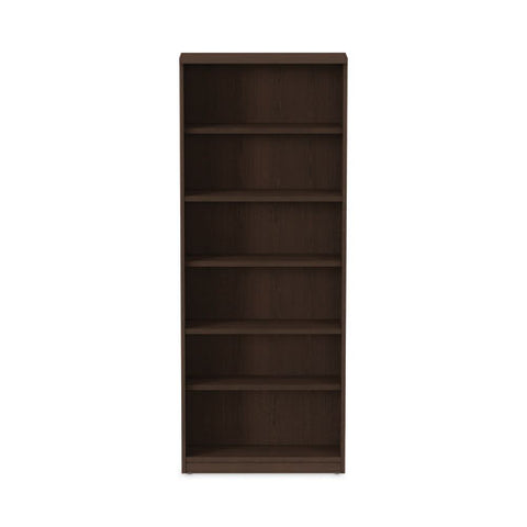 Alera Valencia Series Bookcase, Six-shelf, 31.75w X 14d X 80.25h, Espresso