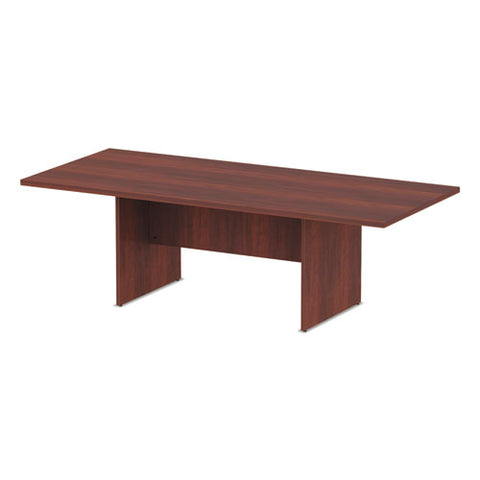 Alera Valencia Series Conference Table, Rectangular, 94.5w X 41.38d X 29.5h, Medium Cherry