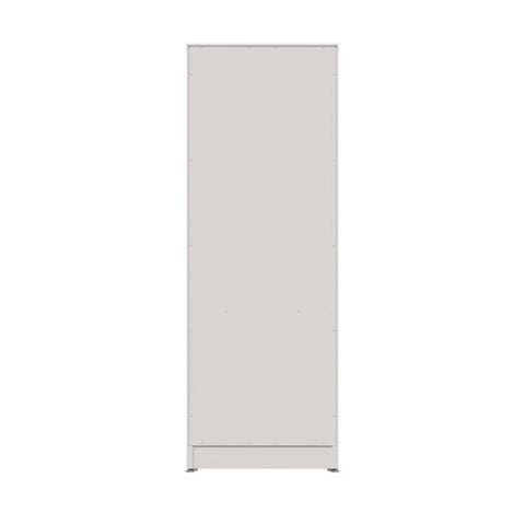 Three-shelf Narrow-footprint Bookcase, 15.75" X 11.42" X 44.33", White