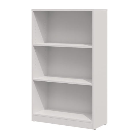 Three-shelf Bookcase, 27.56" X 11.42" X 44.33", White