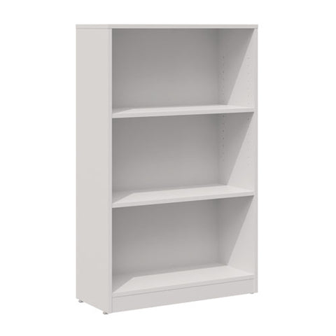 Three-shelf Bookcase, 27.56" X 11.42" X 44.33", White