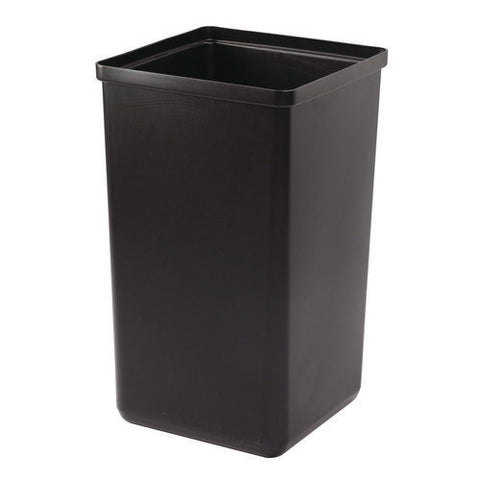 29 Gallon Trash/recycling Cans, Steel, Blue Cans/bottles Recycling With Circle Lid, Black Trash Can With Square Lid