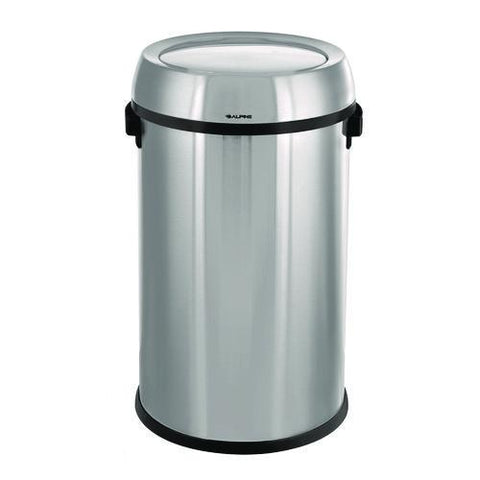 17 Gallon Stainless Steel Commercial Trash Can With Swing Lid