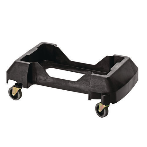 Rectangular Trash Can Dolly, 200 Lb Capacity, 8.2 X 24.4 X 15.7, Black