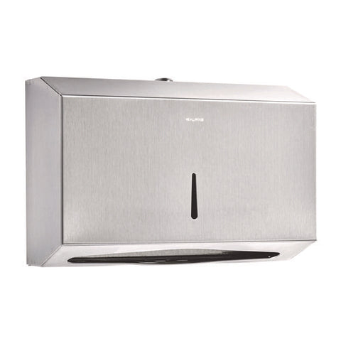 Horizontal C-fold/multi-fold Paper Towel Dispenser, 7.08 X 3.93 X 10.82, Brushed Nickel