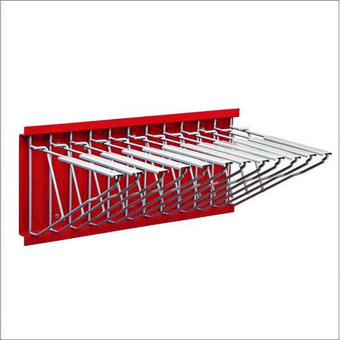 Large File Blueprint Pivot Wall Rack, Assorted Document Sizes Accommodated, 11" X 15.8" X 23.9", Red