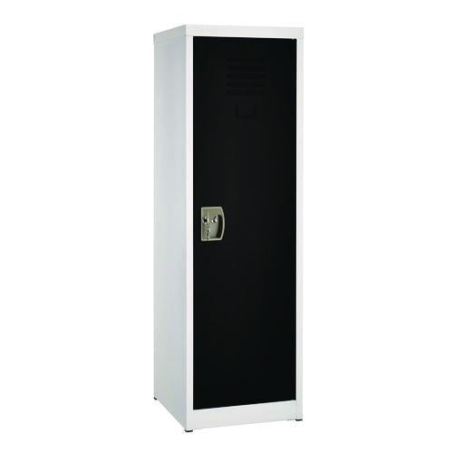Steel Storage Locker, 1 Compartment, 15 X 15 X 48, Black