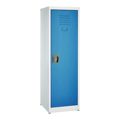 Steel Storage Locker, 1 Compartment, 15 X 15 X 48, Blue
