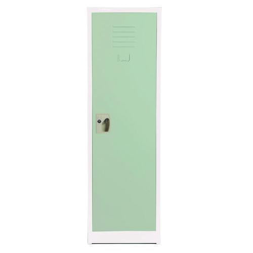 Steel Storage Locker, 1 Compartment, 15 X 15 X 48, Misty Green