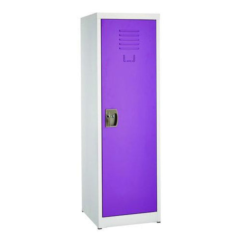 Steel Storage Locker, 1 Compartment, 15 X 15 X 48, Purple