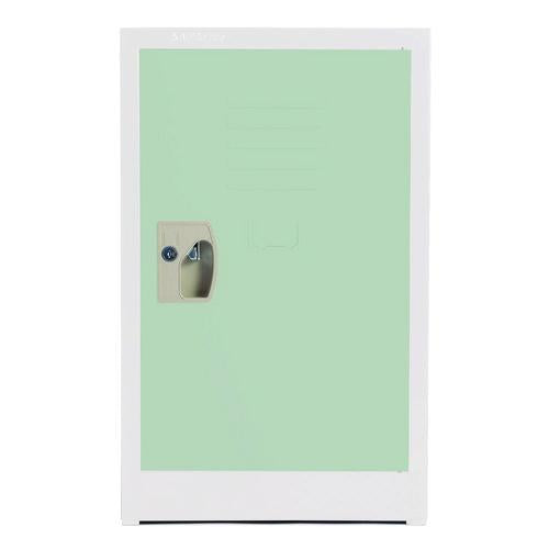 Steel Storage Locker, 1 Compartment, 15 X 15 X 24, Misty Green