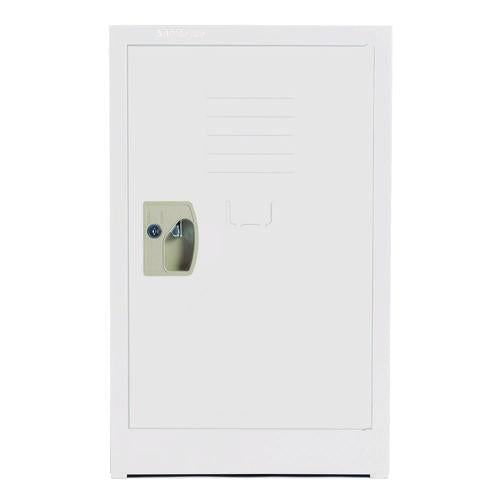 Steel Storage Locker, 1 Compartment, 15 X 15 X 24, White
