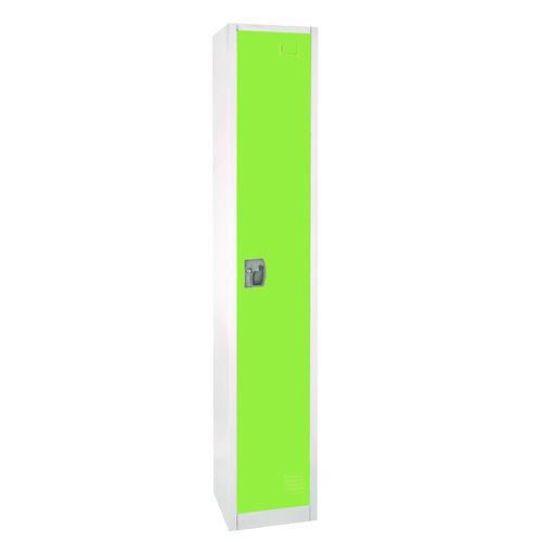 Steel Storage Locker, 1 Compartment, 12 X 12 X 72, Green