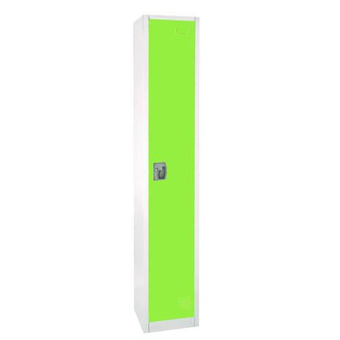 Steel Storage Locker, 1 Compartment, 12 X 12 X 72, Green