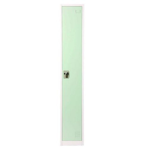 Steel Storage Locker, 1 Compartment, 12 X 12 X 72, Misty Green