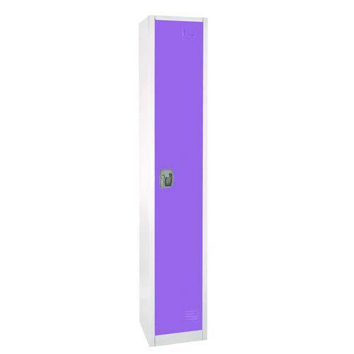 Steel Storage Locker, 1 Compartment, 12 X 12 X 72, Purple