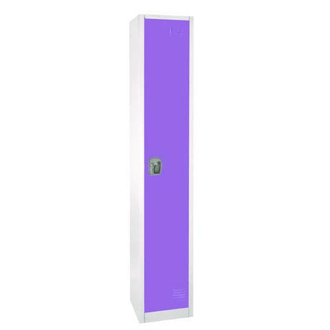Steel Storage Locker, 1 Compartment, 12 X 12 X 72, Purple